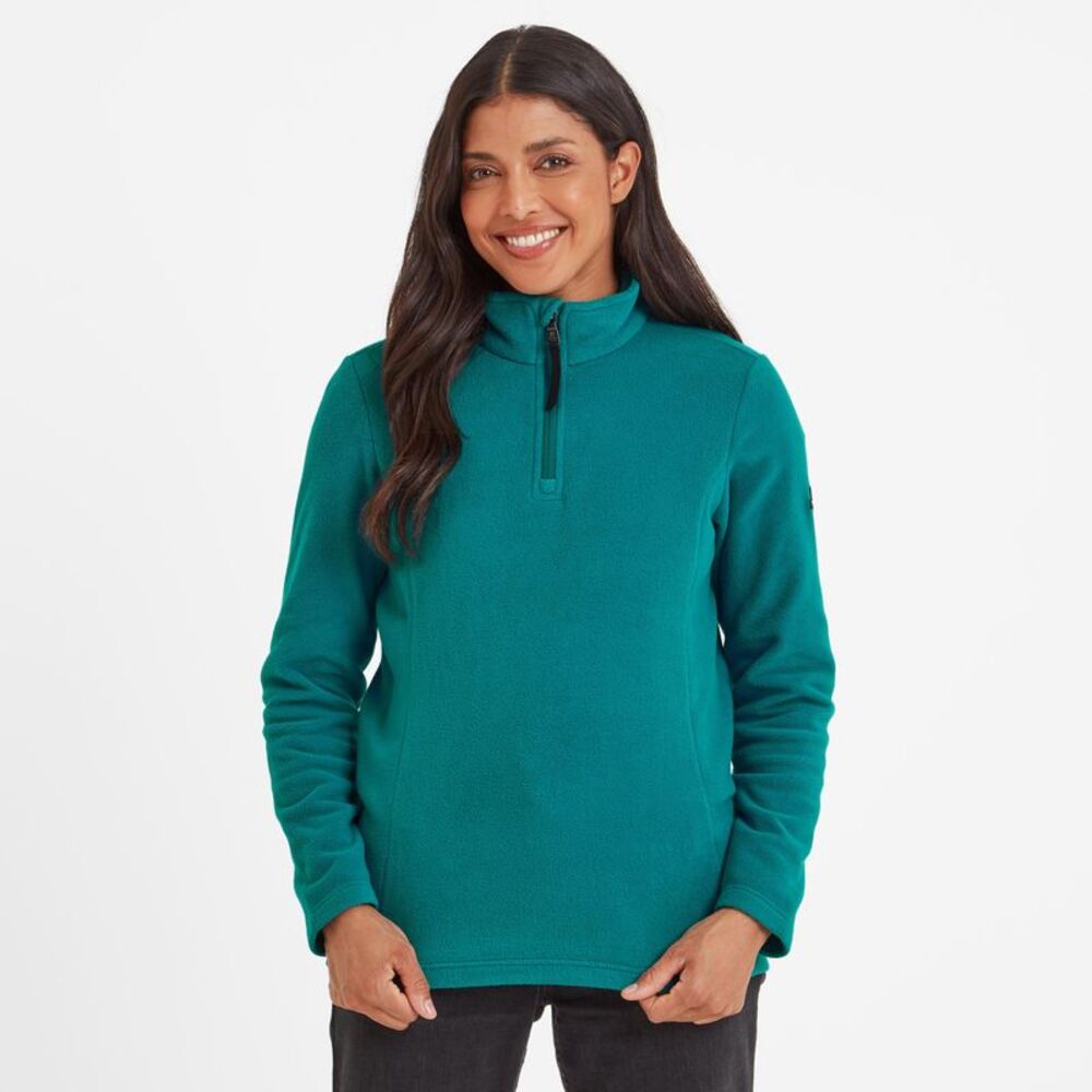 TOG24 Womens/Ladies Revive Quarter Zip Fleece Top / Teal